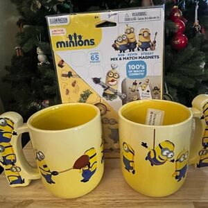 Minions Yellow Mug Set with Magnet Kit